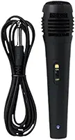 Microfone Dinâmico com Cabo de 3 Metros e Adaptador P10 – Alta Sensibilidade, Som Profissional e Redução de Ruídos – Ideal para Voz, Palestras e Karaokê