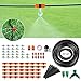 Produktbild FIXKIT 40M Bewässerungssystem, 120PCS Garten Bewässerung Kit, Automatische Bewässerung Sprinkler mit Stopter und Zerstäubungsdüse,geeignet für Decks, Terrassen, Gewächshäuser, Gärten, Rasen usw