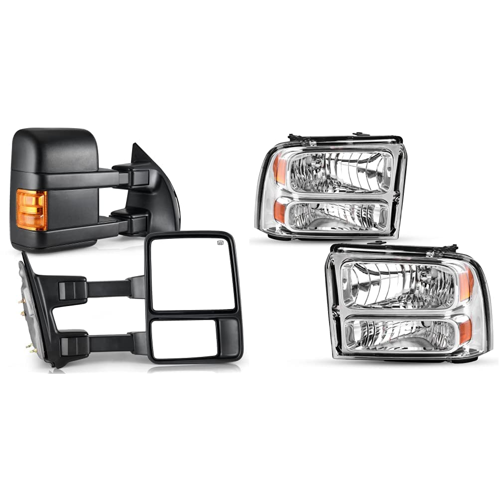 Photo 1 of YITAMOTOR Towing Mirrors compatible for 1999-2007 Ford F250 F350 F450