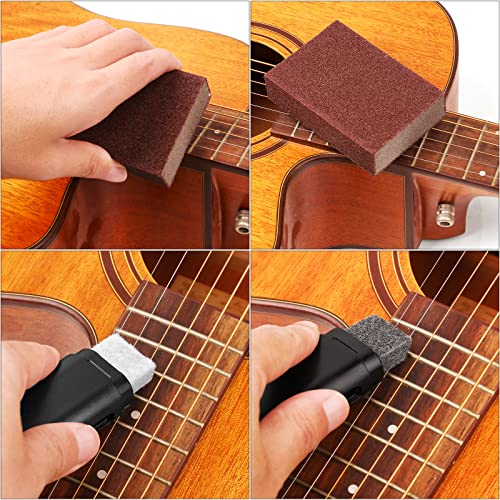 Image of 72PCS Guitar Tool Kit Repair Maintenance Accessories Guitar Parts Set with Carry Bag Guitar Care For Electric Acoustic Guitar Ukulele Bass Banjo