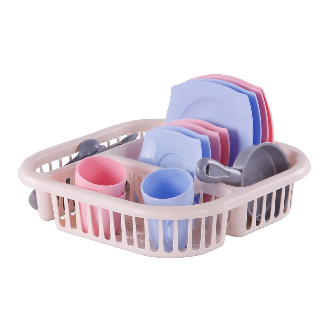 Cavallino Tableware with Dishwashing rack Pink, 30 pcs.