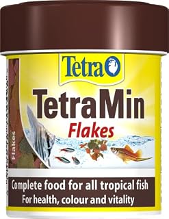 Tetra Min Fish Food Flakes, Complete and Varied Food for All Tropical Fish, 66 ml/13 g
