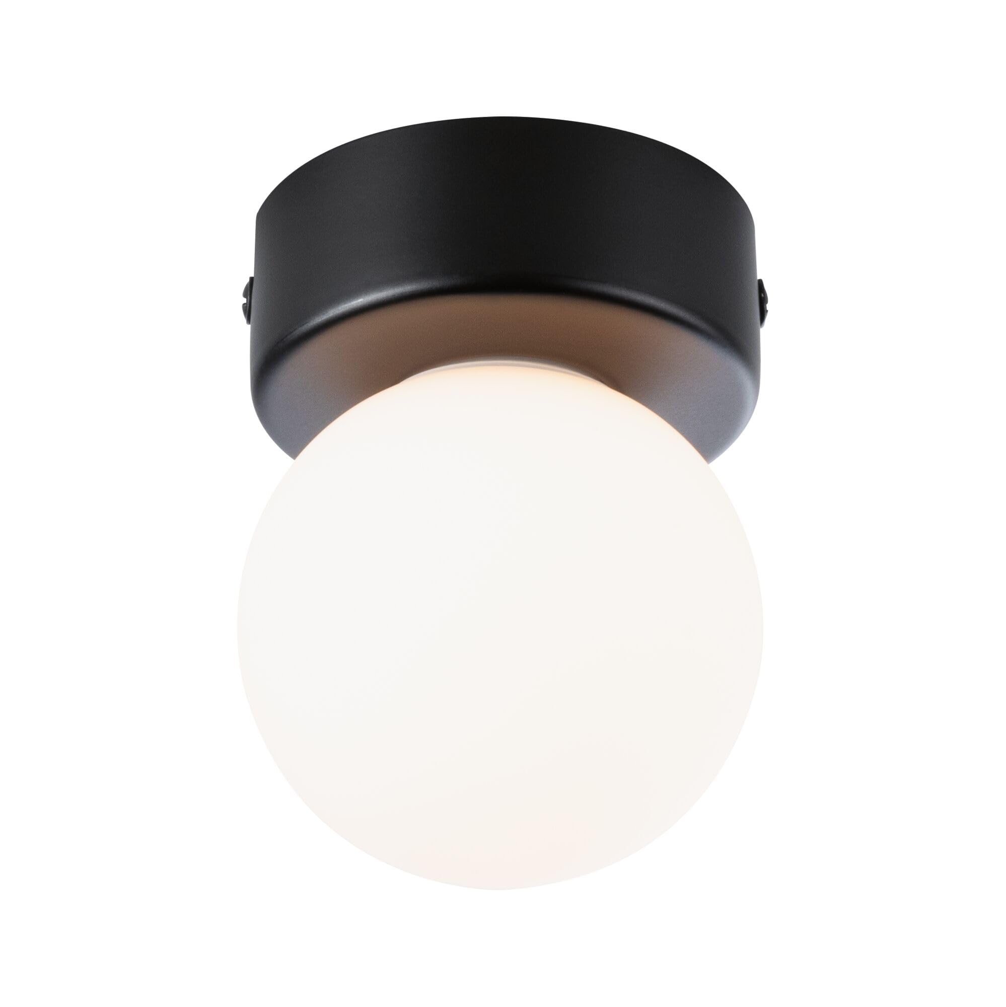 Paulmann 71068 Ceiling luminaire Selection Bathroom Gove IP44 G9 230V max. 20W dimmable Black matt, Satin Bathroom luminaire