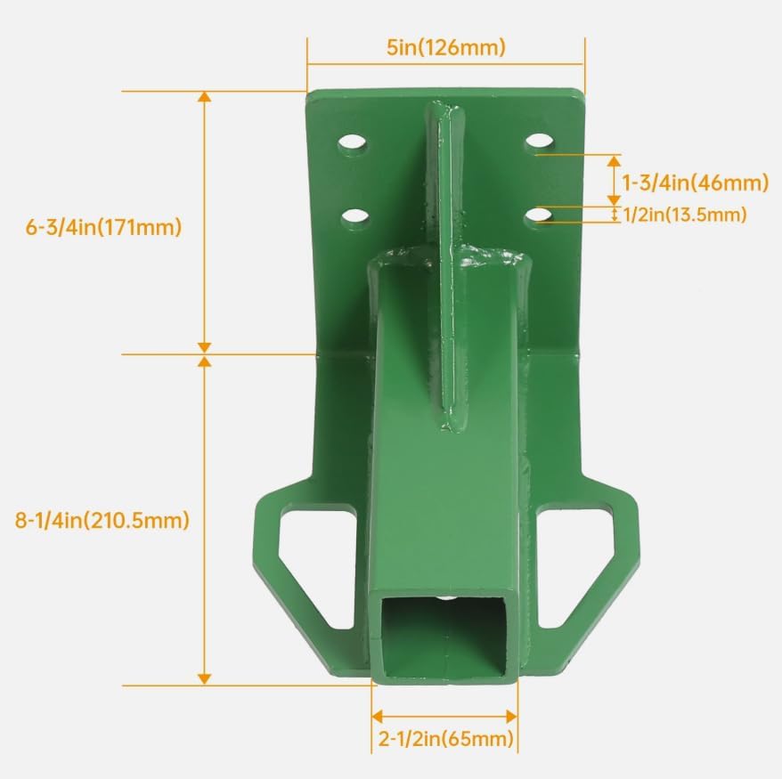 Rear Trailer Hitch Receiver w/Hardware Gator 4x2 6x4 Old Style, Replacement for John Deere OEM