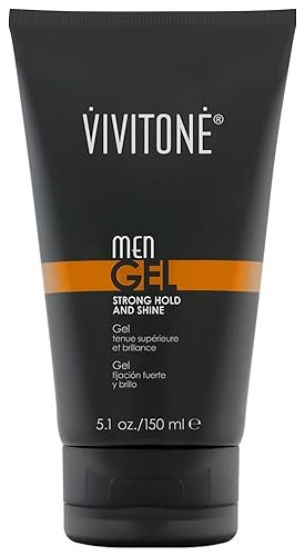 Vivitone Gel para hombre de 5.1 onzas. Fuerte sujeción y brillo, limpio, no pegajoso o descamado, fácil de enjuagar disponible en Yaxa Colombia