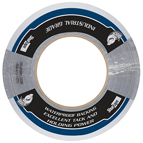 Image of Duck Pro by Shurtape Professional Grade, Industrial Co-Extruded Cloth Duct Tape for Seaming, Splicing, HVAC and Automotive, 48mm x 60yd, 10.0 mil, Silver, 1 Roll (105516)