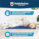 Veddelholzer Kühlmatte (M) für Hunde extra Dick und selbstkühlend ohne Strom Perfekt für Sommer & Reisen Für kleine, mittlere & große Hunde Kühlmatte Hund Faltbar & leicht zu reinigen