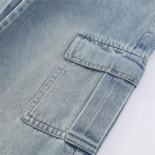 Trendy Girls Casual Pants Straight Leg Denim Trousers with Elastic Waist Ideal for Outdoor Play School Activities4