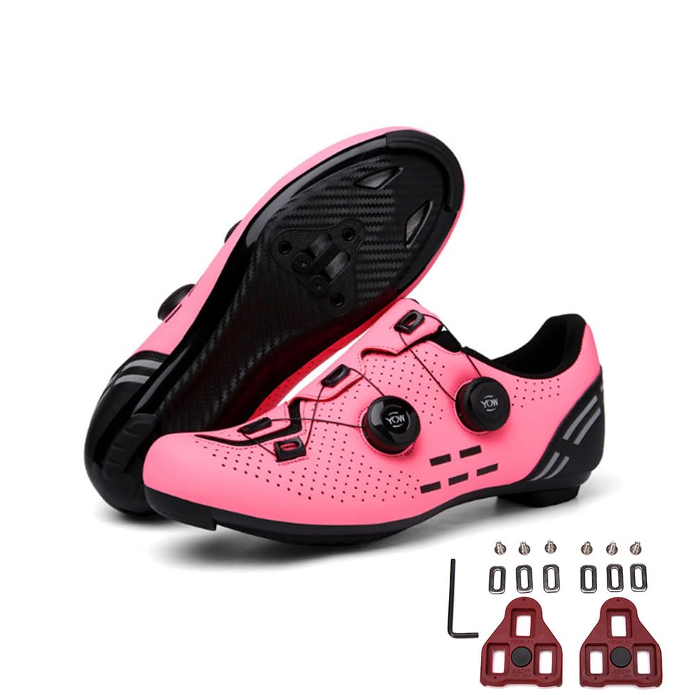 Mateju Fahrradschuhe Herren Damen Rennradschuhe Kompatibel mit Look SPD-SL Delta Lock Pedal Reitschuhe,Draussen Atmungsaktive Radschuhe Leichte Schuhe Rennrad Schuhe