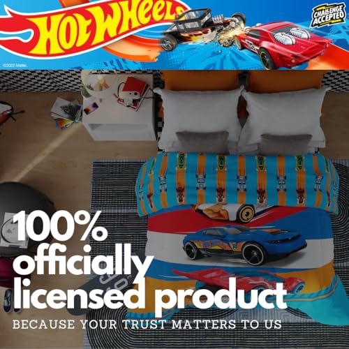 Image of Franco Kids Bedding Super Soft Microfiber Reversible Comforter, Twin /Full, Hot Wheels