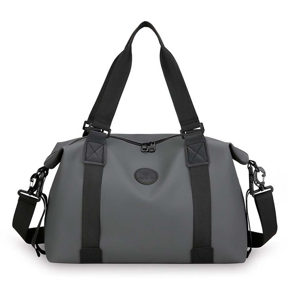 Sports Duffle Bag, 20L Waterproof Gym Bag for Men and Women, Travel Backpack Weekender Overnight Carry On Bag with Dry Wet Separation Pocket (Grey)