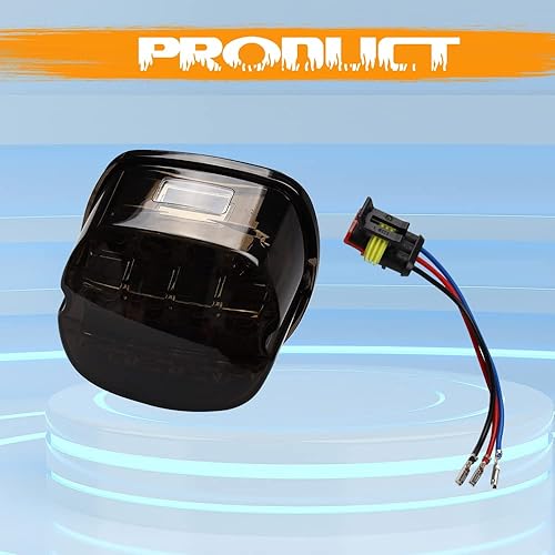 Miniatura 6 de Luz trasera LED ahumada, luces traseras de freno trasero de motocicleta para Harley Road King, Softail, Street Glide, Sportster y Touring