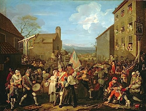 Toile William Hogarth pour habiller un mur vide déco salon chaleureuse 60x90cm