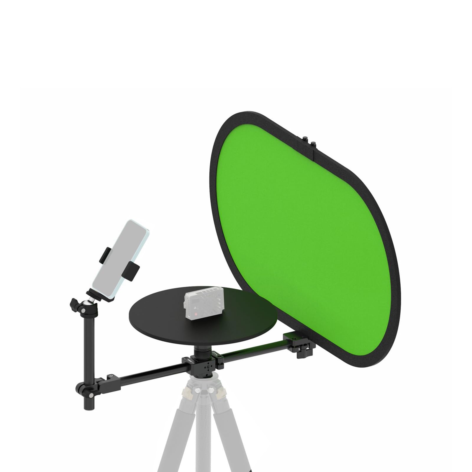 Plateforme Rotative 360° pour Photographie avec Fond, Plateau Tournant Modulaire pour Vidéo et Produits, Rotation Fluide à Double Roulement, pour Smartphone, DSLR et Hybride, Charge 5 kg – V360MINI