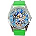 Produktbild Taport® Quarzuhr grün Lederband rund für Sonic The Hedgehog Fans E2
