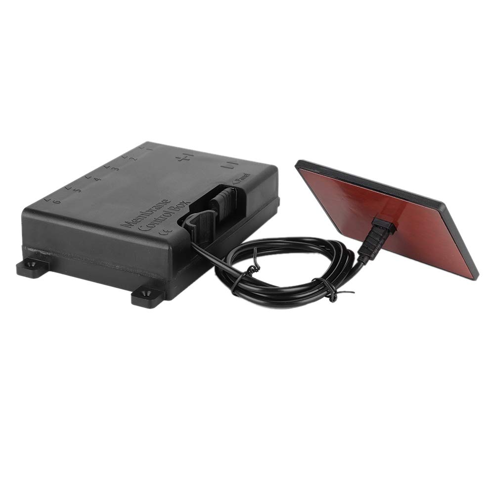 Dioche Membrana Accesoria Interruptor de Panel de Control de Membrana Táctil LED Universal 6P para Automóvil de 12-24 V, Compacto y de Diseño para Diversas Aplicaciones de Vehículos
