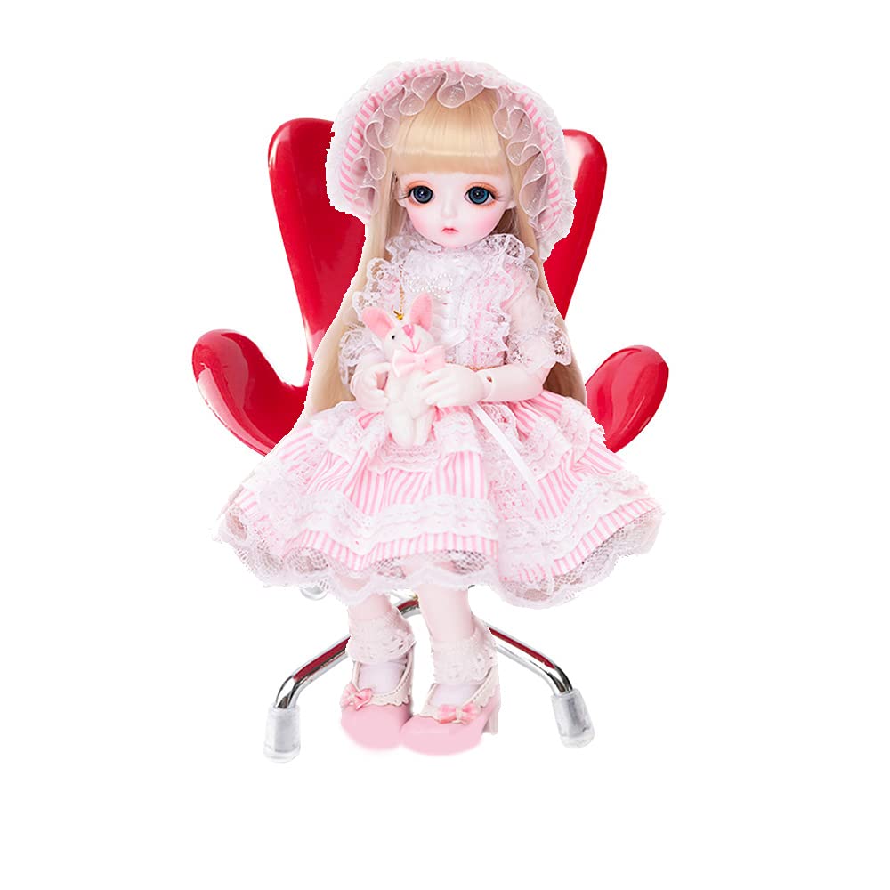 Amazon.co.jp: Bbiamsleep レッドチェア 2個 1:6スケール ドールハウス