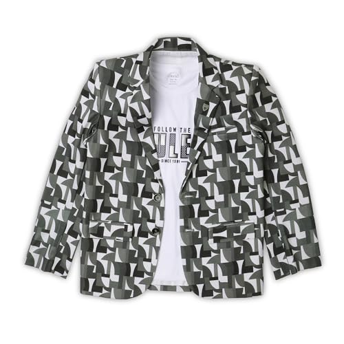 Image of CAVIO Boys Printed Blazer and T-Shirt