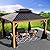 Kozyard Apollo 10’x12’ Hardtop Gazebo, Wooden Coated Aluminum Frame Canopy with Galvanized Steel Double Roof, Outdoor Permanent Metal Pavilion with Netting for Patio, Deck and Lawn (10ft x 12ft)