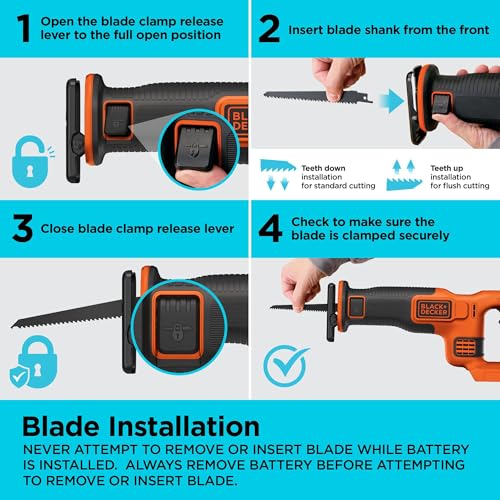 BLACK+DECKER 20V MAX Cordless Reciprocating Saw