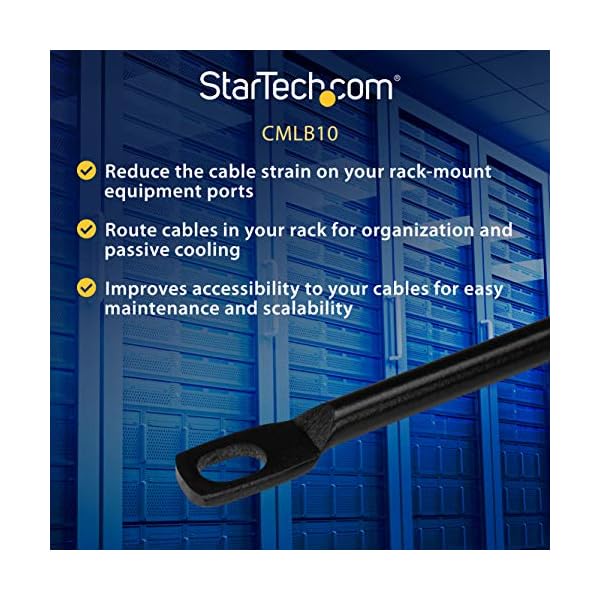 Cable Lacing Bar 10 Pack Steel Horizontal Cable