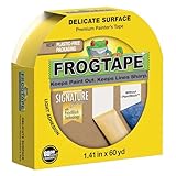 FrogTape Delicate Surface Painting Tape, 1.41 in. x 60 yd. Roll, Yellow (280221)