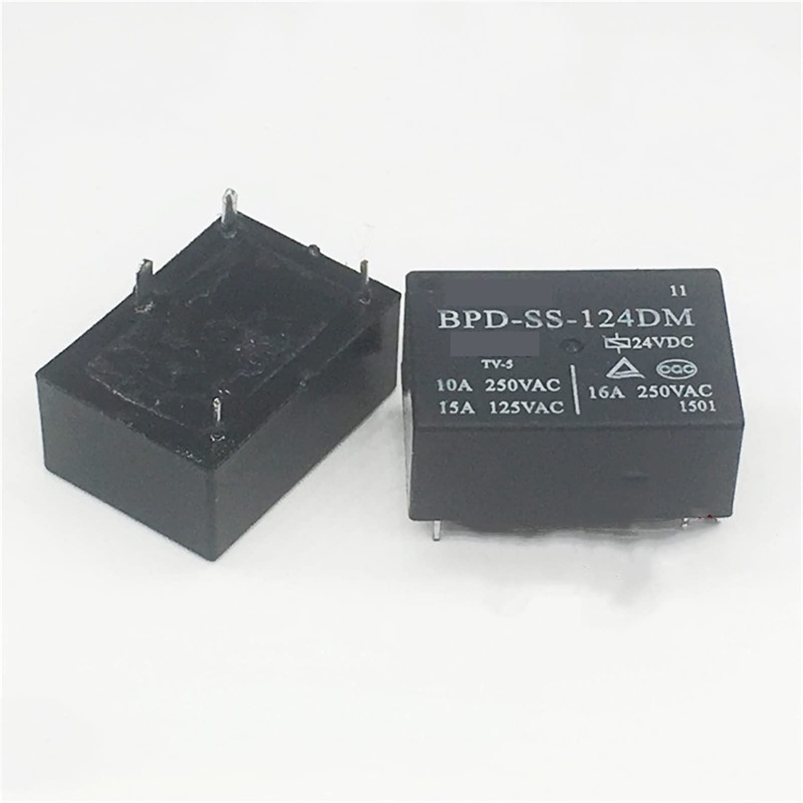 QEFHSVVZE 10Pcs Relay BPD-SS-105DM 5VDC BPD-SS-112DM 12VDC BPD-SS-124DM BPD SS 124DM 24VDC 16A 4PIN