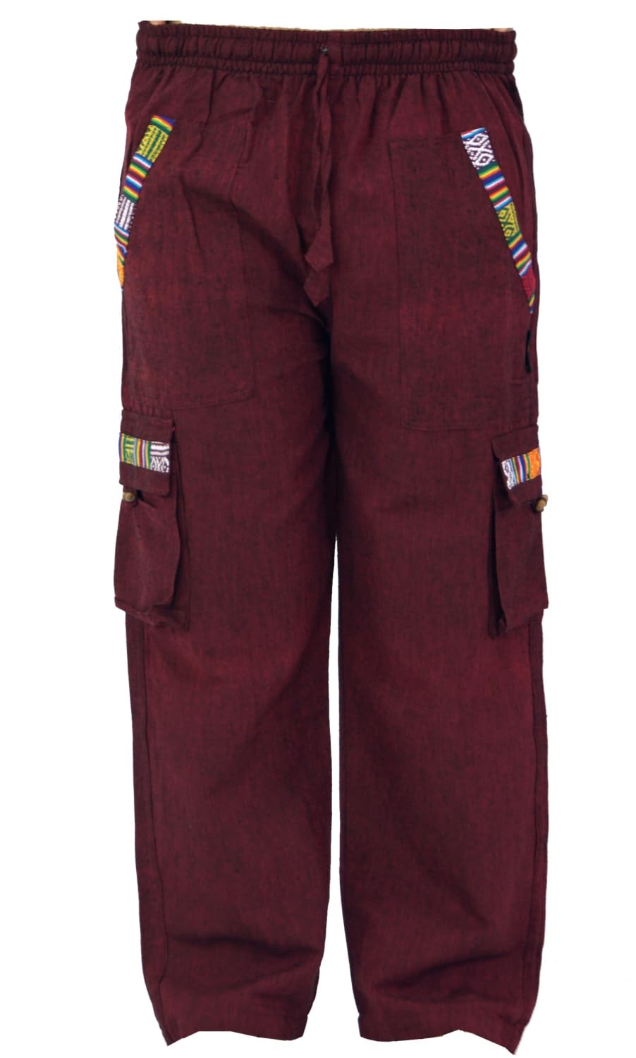 Guru-Shop, Pantalones de Yoga, Pantalones Goa en Estilo étnico, Algodón, Pantalones Para Hombres