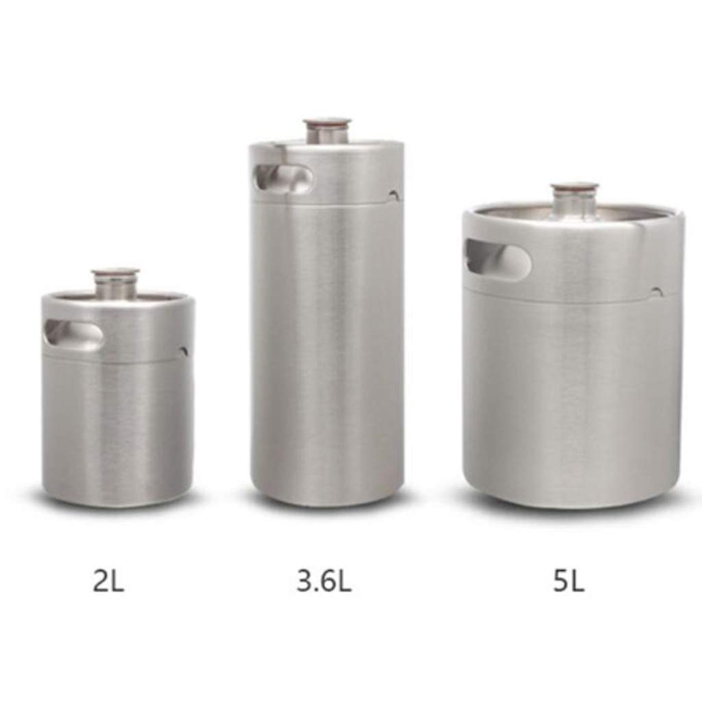 Amazon｜Benboo ケグ グロウラー ステンレス ボトル ビール樽 シルバー