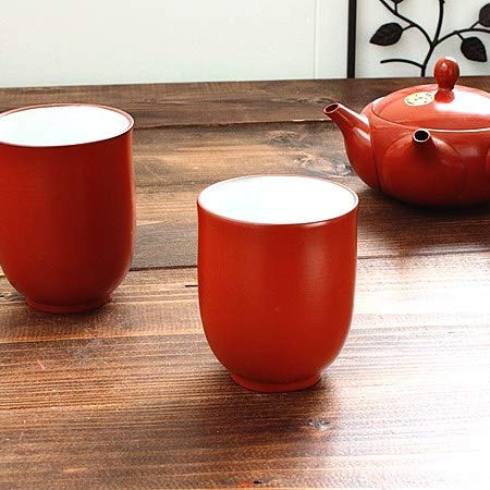 常滑焼 朱泥 湯呑　琴松　湯呑み茶碗　陶器 imgrc0075096194.jpg