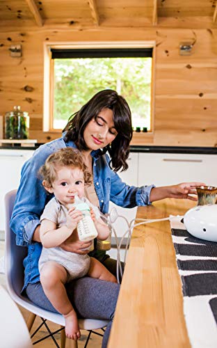 Motif Medical, Breast Milk Storage and Collection Bottles with Sealing Disc, BPA-Free Plastic, Compatible with Motif Medical Luna Breast Pump - Pale Green
