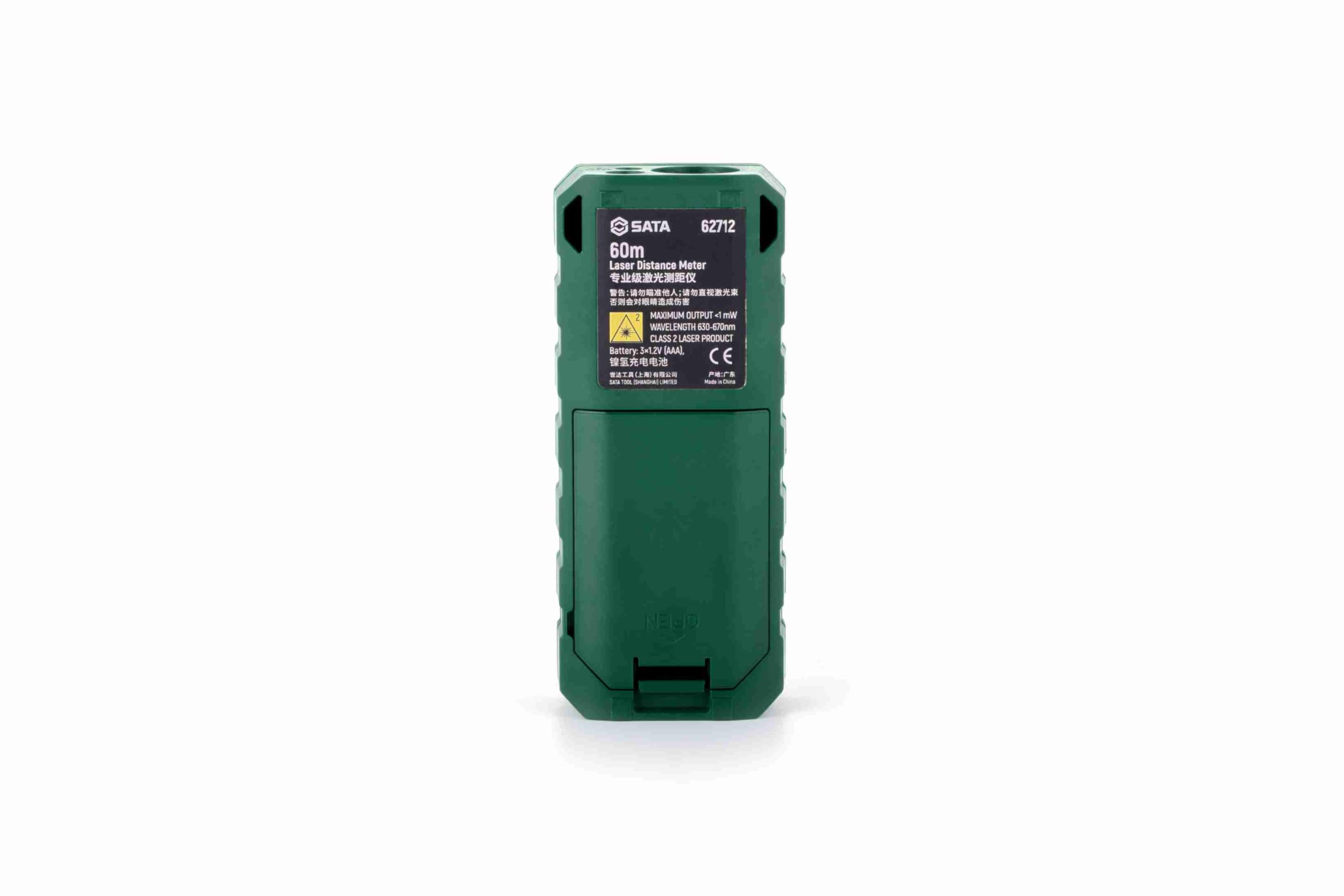 SATA ST62712 - Telémetro láser Profesional, medidor láser Profesional de hasta 60 m, precisión de ± 2 mm