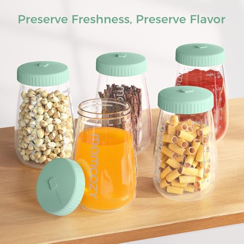 Image of Momcozy Glass Breast Milk Pitcher Lid, Dishwasher Safe Food Grade Caps 1pc
