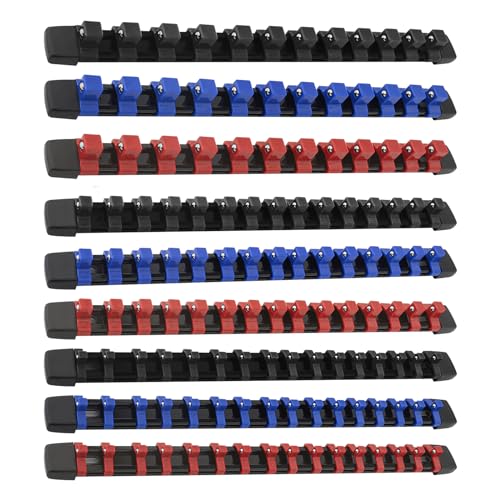 Gunpla Ensemble d'Organisateurs de Douilles 9 pièces, Support de Douille Métrique SAE pour...