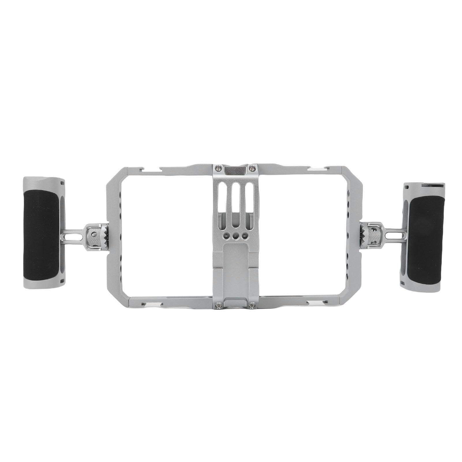 Jaula de Plataforma de Video para Teléfono Estabilización de Video de Aleación de Aluminio Liviana con Empuñaduras de Silicona para Filmación y Transmisión en Vivo 1 Unidad