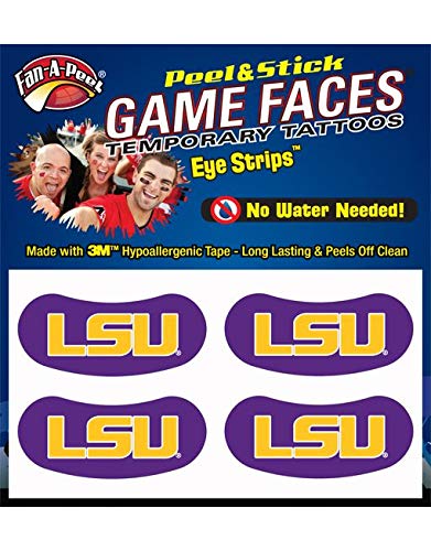 Fan-A-Peel Louisiana State Waterless Temporary Tattoos - Hypoallergenic Peel And Stick Waterproof Temporary Tattoos #TOP7