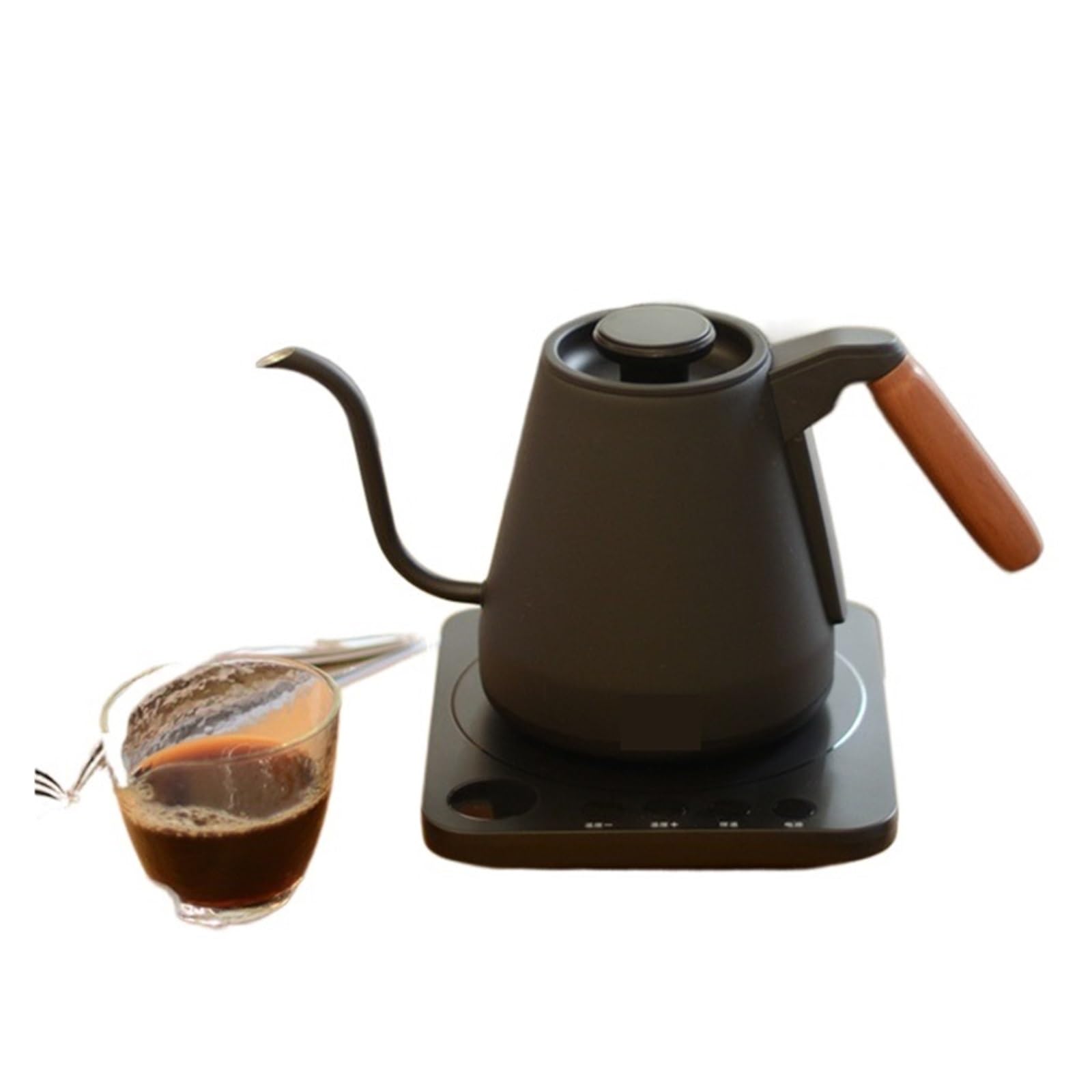 1500W Electric Kettle Gooseneck Jug Hand Brew Coffee Pot Thermo Kettle Temperature-Control Water Kettles Smart Teapot 800ml (Color : C, Size : UK)