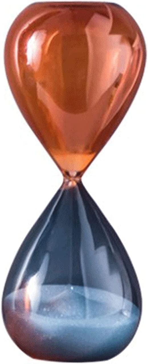 Horloge à sable, sablier, sablier, décoration en verre, assistant de gestion du temps, cadeau souvenir créatif unique (couleur : B, taille : 30 minutes) (couleur : B, taille : 15 minutes) ( Color : B
