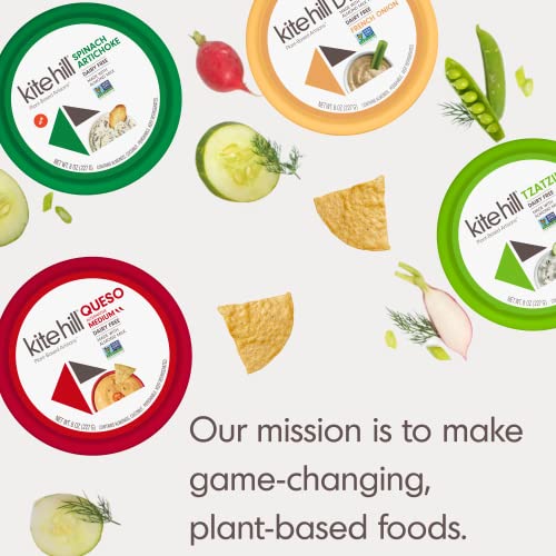 Kite Hill French Onion Almond Milk Yogurt Dip, 8 Ounces, Dairy Free #TOP3