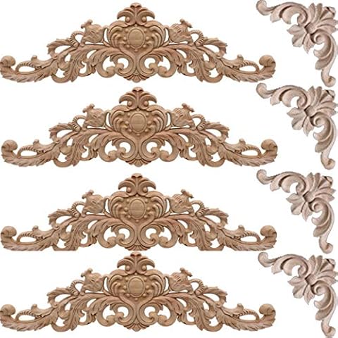 TANGGER 8 PCS Apliques de Madera Cover