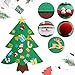 WOSTOO Árbol de Navidad de Fieltro, 3ft Bricolaje árbol de Navidad de...