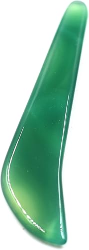 Hotwin 2 cuchillos de ágata para pulir y pulir para oro, plata, joyas, arcilla artesanal, herramientas de joyería, pulido y pulido (marrón)