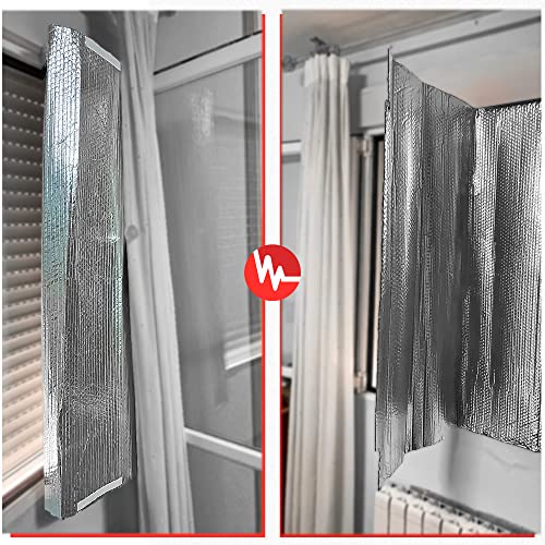 Miniatura 7 de Optimer Home - Aislante Termico Ventanas Protege Del Frio Y Calor - 1.5x1.2m - Aislamiento Termico Autoadhesivo Para Ventanas Correderas - Incluye Velcro