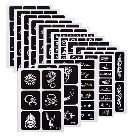 Kesoto Glitter Tattoo Stencil Kit