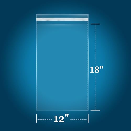 Vista 47 de iMailer - 200 unidades - Bolsas de celofán autosellantes de 8 x 10 pulgadas - Bolsas de polietileno de plástico resellables transparentes