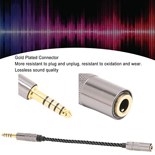 Zunate 4.4mm Balanced Male to 3.5mm Stereo Female Adapter Cord Cable Silver Plated Copper Wire for NW‑ZX507 DMP‑Z1 NW‑ZX300A - Image 2