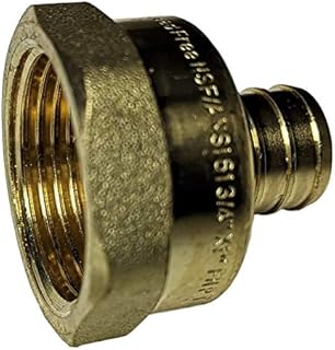 10 PIECES XFITTING 3/4" PEX X 1" FEMALE NPT THREADED ADAPTER-BRASS CRIMP FITTING - BRASS, FULL PORT PEX FEMALE, PEX B