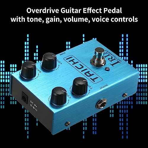 Jemora Overdrive Pédale d’effet de guitare Haut-parleur Overload Effect Processor Effector avec Tone Gain Volume Commandes vocales pour guitare électrique – TAICHI - Les Beatles, Paul McCartney, John Lennon, RIngo Starr, George Harrison Jemora Overdrive Pédale d'effet de guitare Haut-parleur Overload Effect Processor Effector avec Tone Gain Volume Commandes vocales pour guitare électrique - TAICHI – Image 4