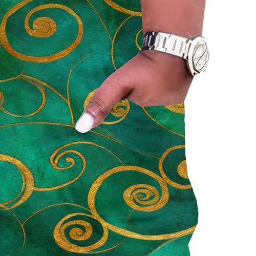 Image of Womens African Dresses Sexy Casual T-Shirt Dresses Long Sleeve Oversized Baggy Summer Sundress