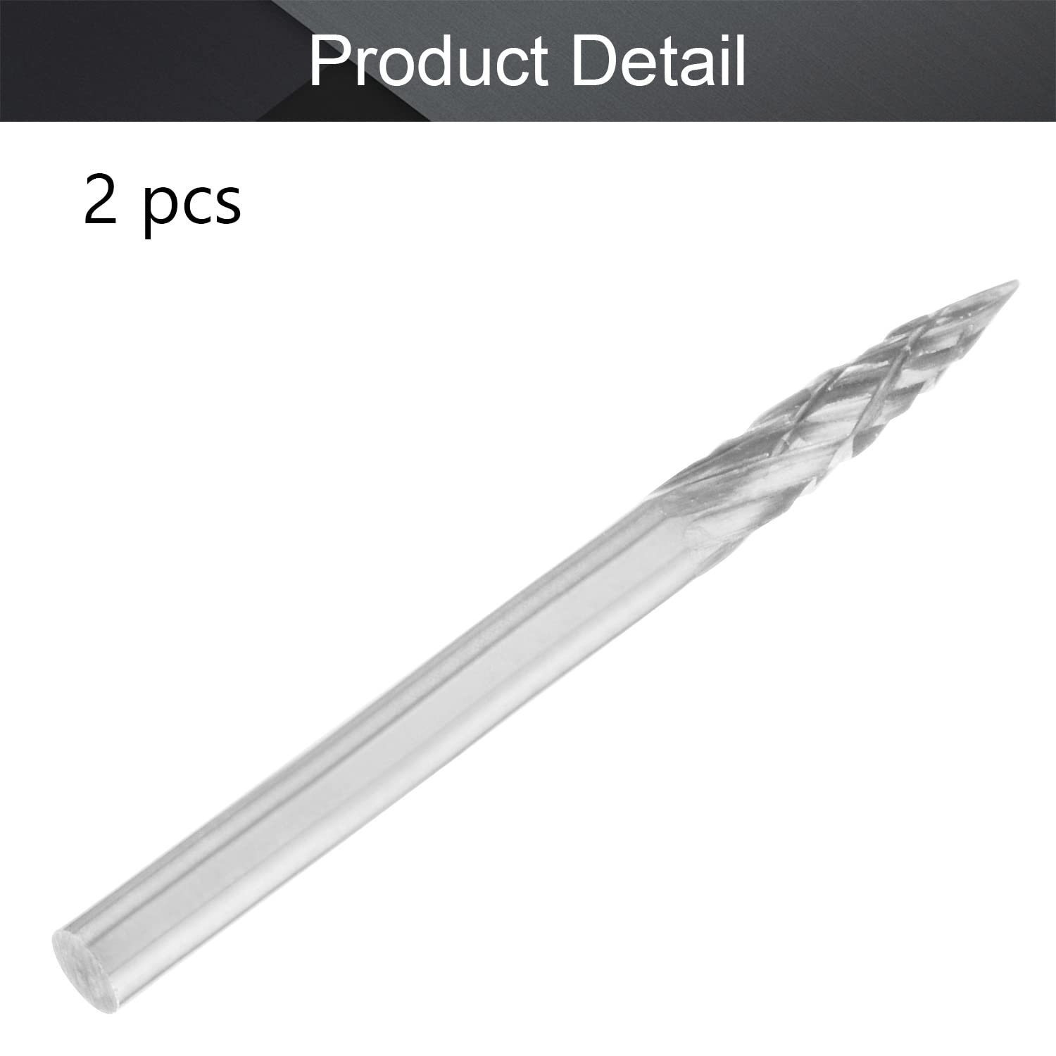 Mesee 10Pz Fresas Rotativas in Carburo di Tungsteno, Set di Lime Fresa a Doppia Taglio con Gambo da 3mm Frese Rotanti Diamantate per Lucidatura Foratura Smerigliatura Incisione su Metalli Legno Giada